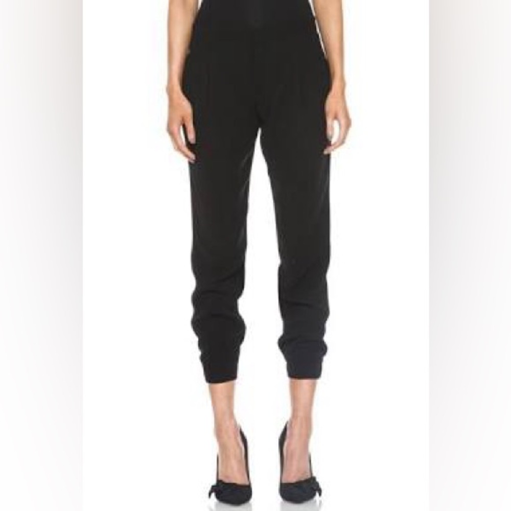 Vince Waistband Inset Poly Harem Pant - Navy